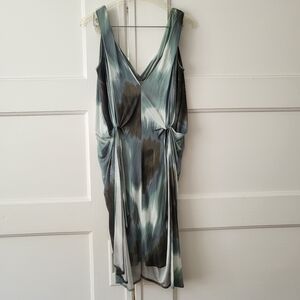 DIANE VON FURSTENBERG Milton Green Watercolor Wrap Sheath Cocktail Dress 4